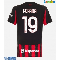 AC Milan Youssouf Fofana #19 Domaci Dres za Ženska 2025-26 Kratak Rukav
